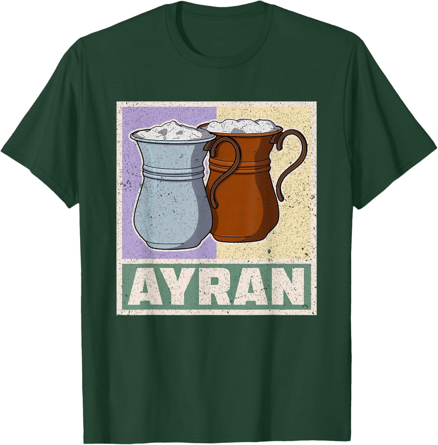 Ayran Turkey food national souvenir yogurt drink cuisine T-Shirt - T-Shirt | Forest