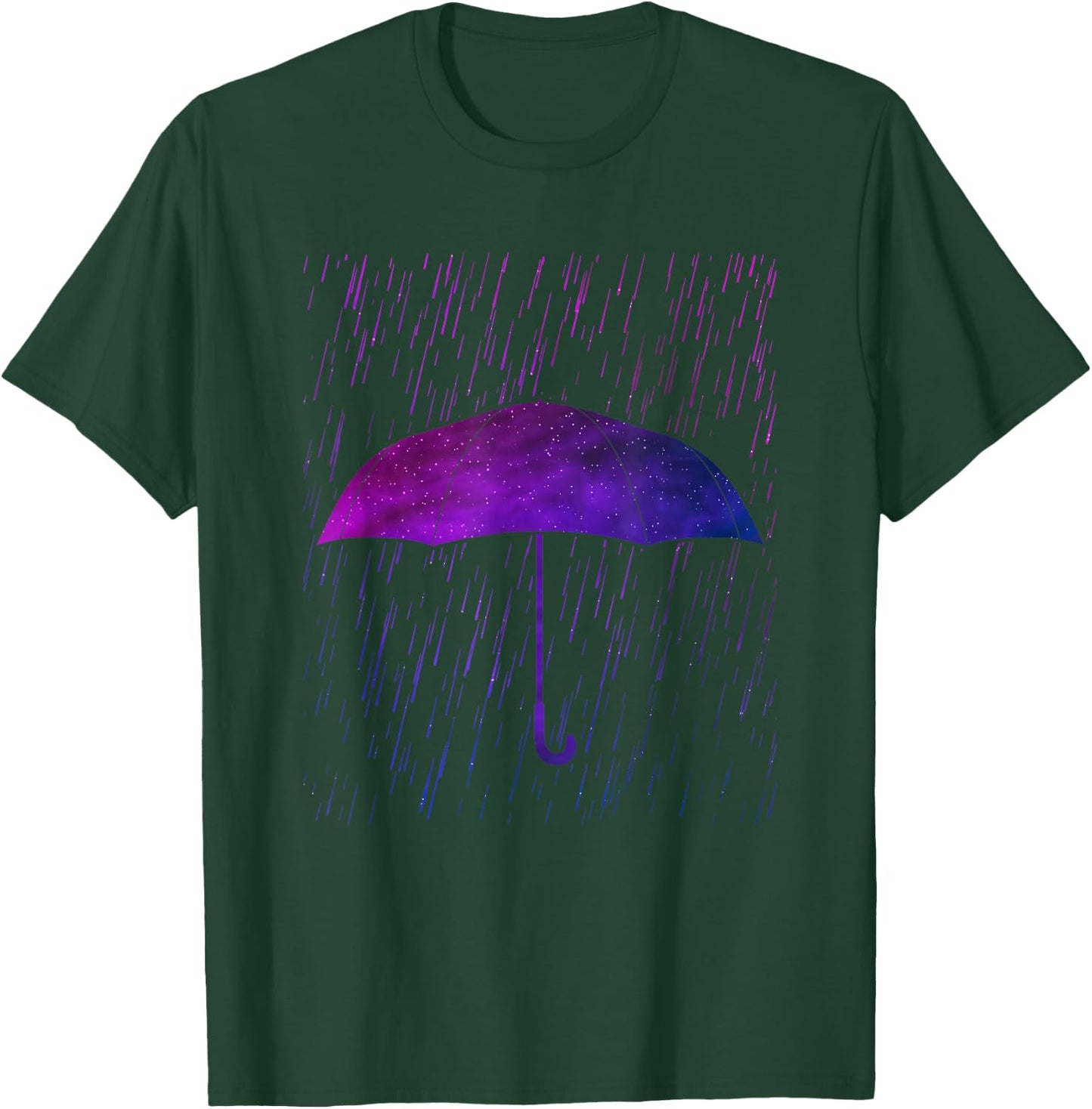 Umbrella Rain Purple Violet Favorite Color T-Shirt - T-Shirt | Forest