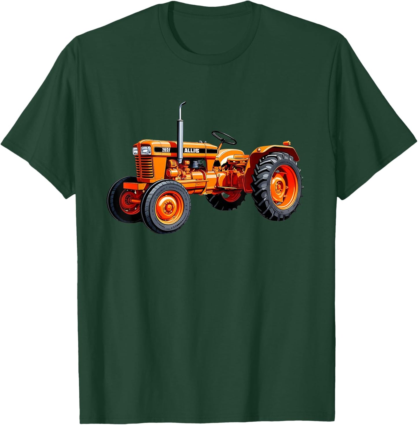 Classic Orange Tractor Retro Farming Design T-Shirt - T-Shirt | Forest