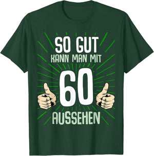 60. Geburtstag Mann Frau 60 Jahre Deko 1966 Lustig Geschenk T-Shirt - T-Shirt | Forest