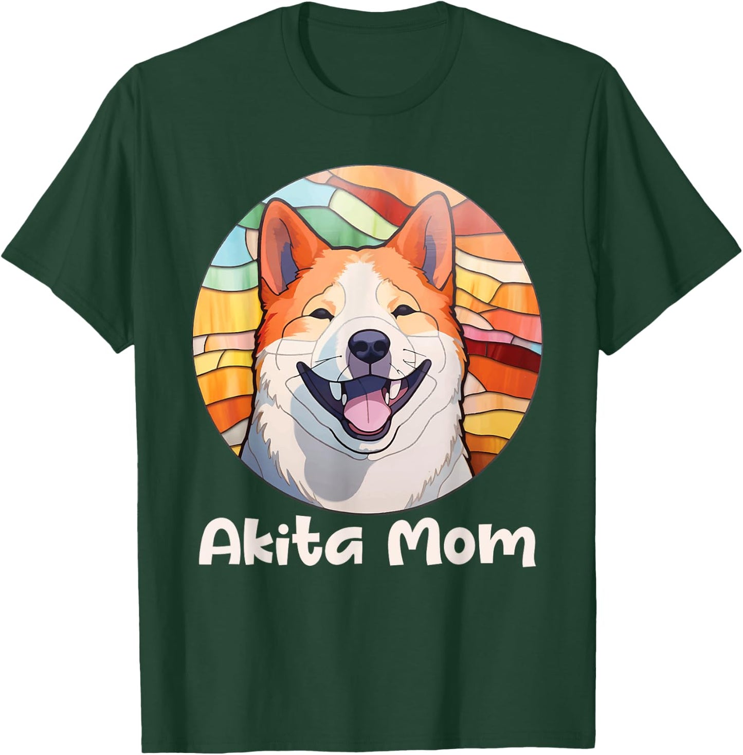 Akita Mom - Vintage Mother's Day Dog Lover Pet Trainer Women Kids T-Shirt - T-Shirt | Forest