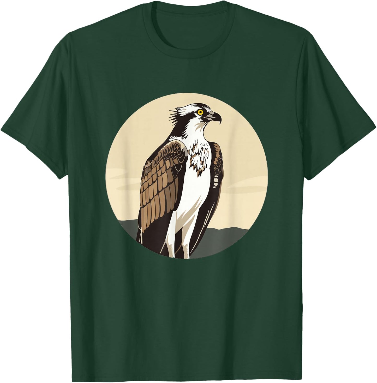 Osprey Bird Round Logo T-Shirt - T-Shirt | Forest
