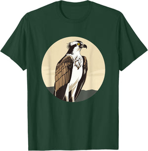 Osprey Bird Round Logo T-Shirt - T-Shirt | Forest