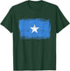 Somalia Flag T Shirt Distressed Vintage T-Shirt - T-Shirt | Forest
