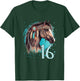16th Birthday Horse Girl sixteen I Am 16 Birthday Girl T-Shirt - T-Shirt | Forest