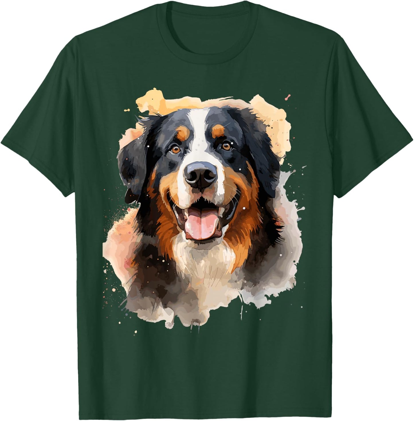 Bernese Mountain Dog Lovers Pop Art Bernese Mountain Dog T-Shirt - T-Shirt | Forest