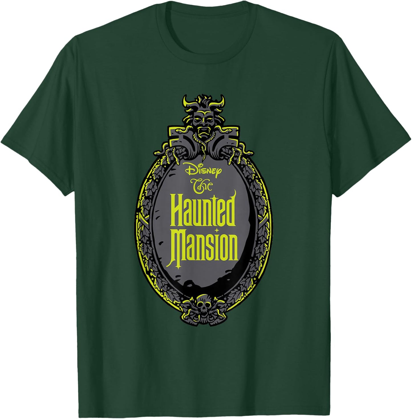 The Haunted Mansion Iconic Haunted Mirror Logo T-Shirt - T-Shirt | Forest