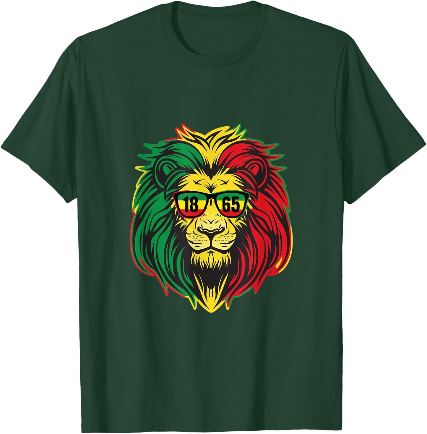 Lion juneteenth Shirt Women Dress Black History Freedom 1865 T-Shirt - T-Shirt | Forest