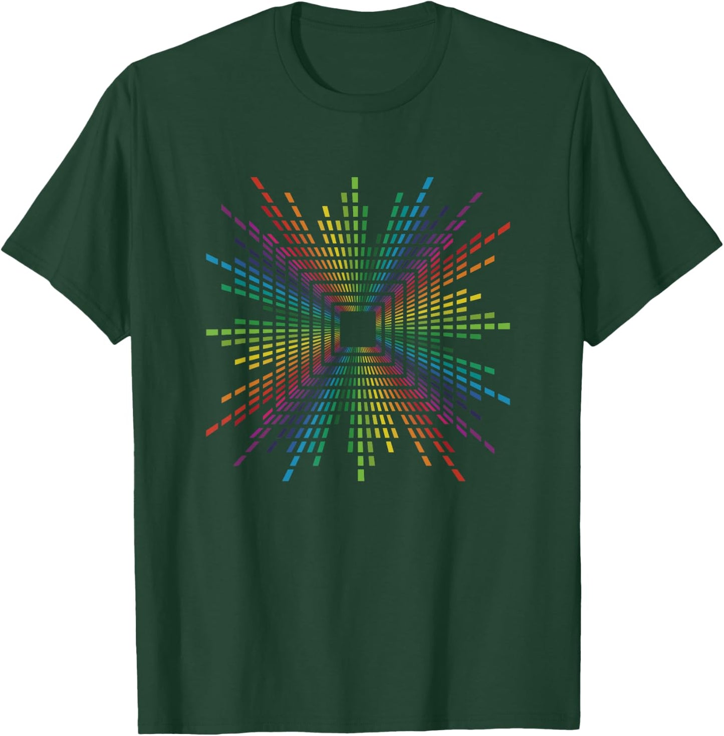 Soundwave Equalizer Music DJ Audio Wave Look Rainbow T-Shirt - T-Shirt | Forest