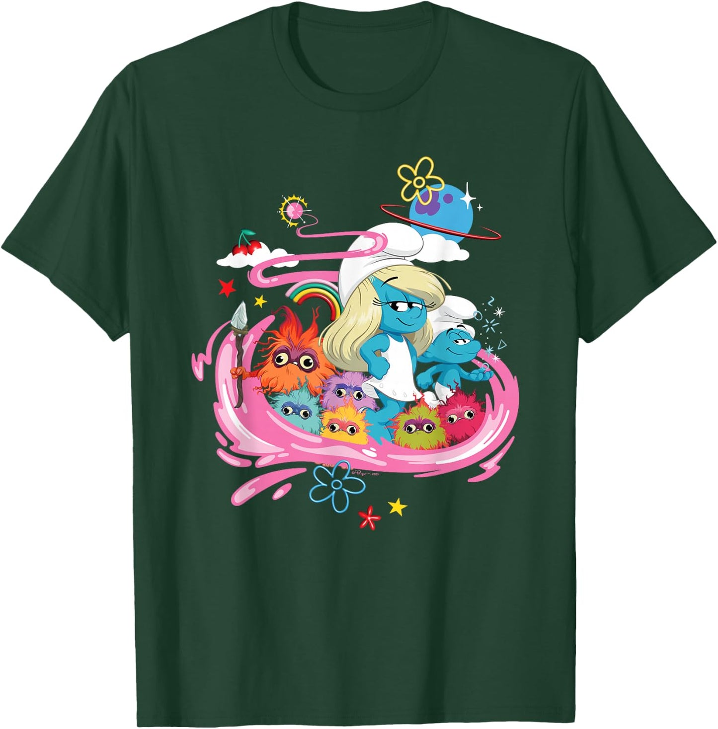 The Smurfs Movie Smurfette, No Name and Mama Poot T-Shirt - T-Shirt | Forest