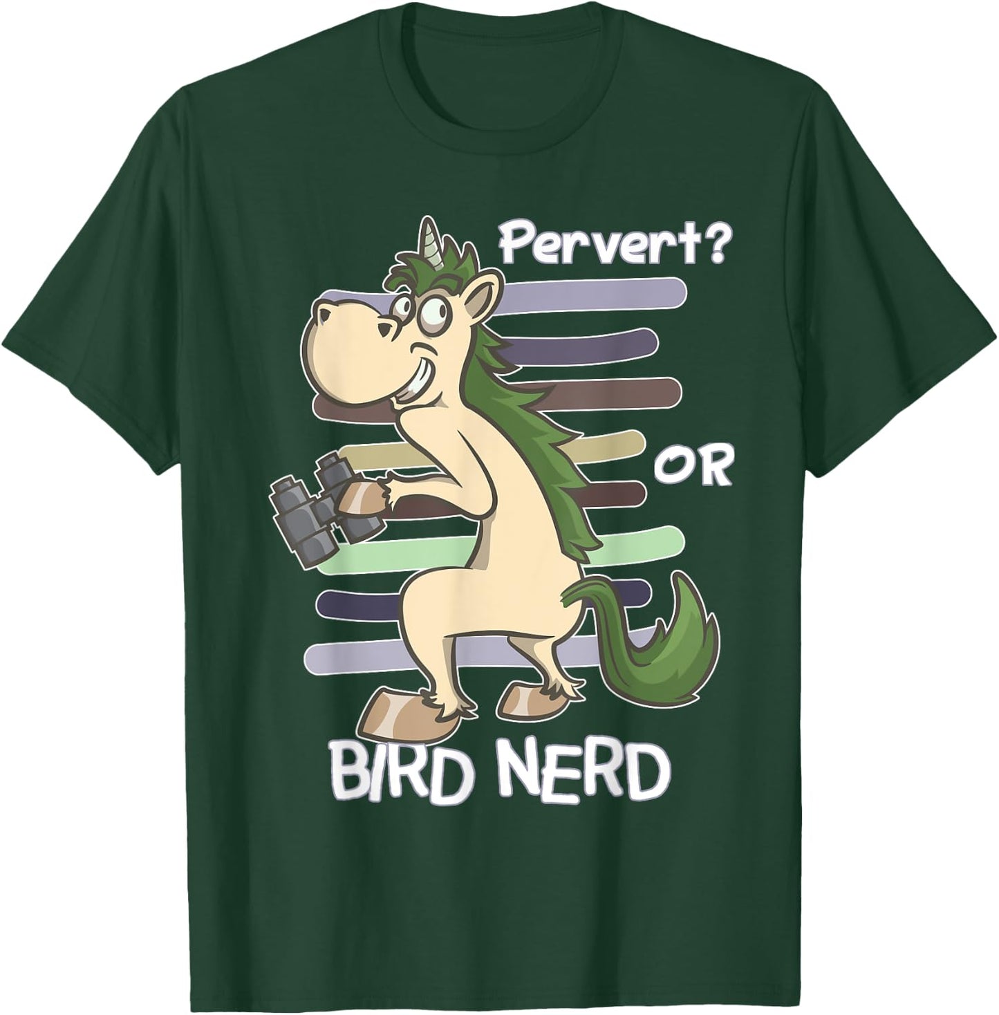 Bird Watching Quote | Pervert Or Bird Nerd Funny Gift T-Shirt - T-Shirt | Forest