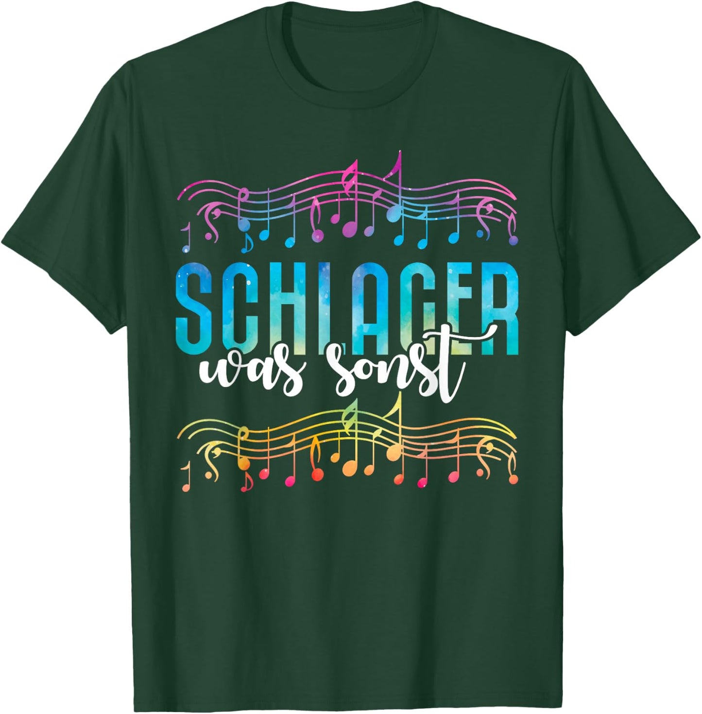 Schlager Was Sonst I Lover Schlagermusik Schlagerparty , black T-Shirt - T-Shirt | Forest