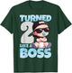 Baby 2nd Birthday Boy Girl 2 Years Like a Boss Kids T-Shirt - T-Shirt | Forest