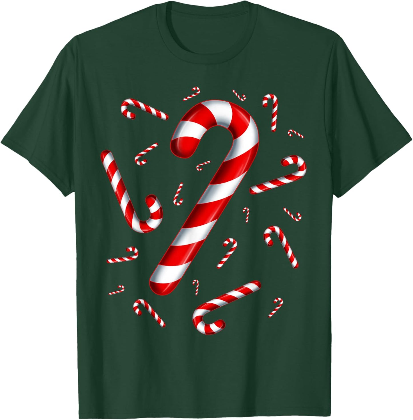 Candy Cane Christmas Candy Matching Family T-Shirt - T-Shirt | Forest