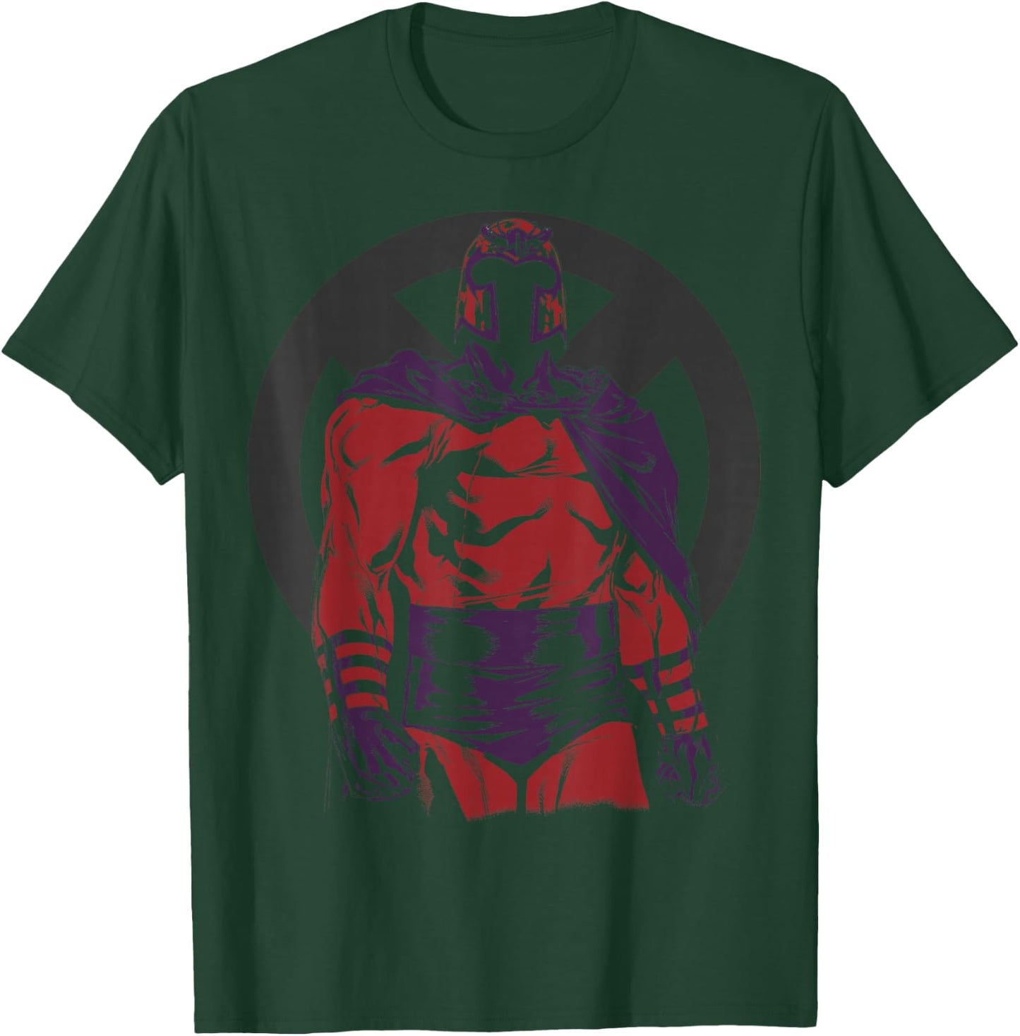 Marvel X-Men Magneto Epic Tonal Silhouetted Graphic T-Shirt - T-Shirt | Forest