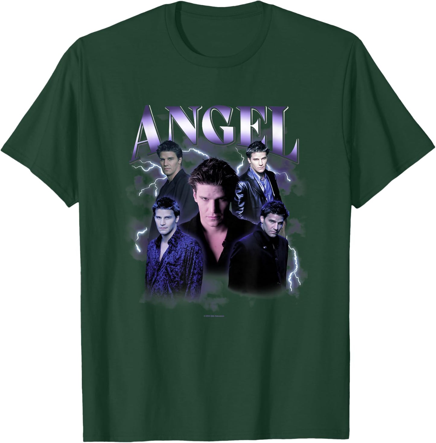 Buffy The Vampire Slayer Iconic Angel 90's Collage Poster , Black, S T-Shirt - T-Shirt | Forest