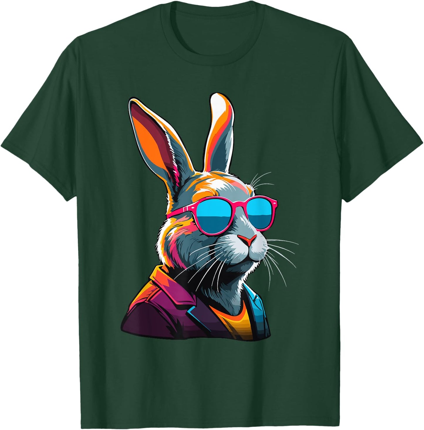 Ostern Hase Osterhase Streetwear für den Coolen Vater T-Shirt - T-Shirt | Forest