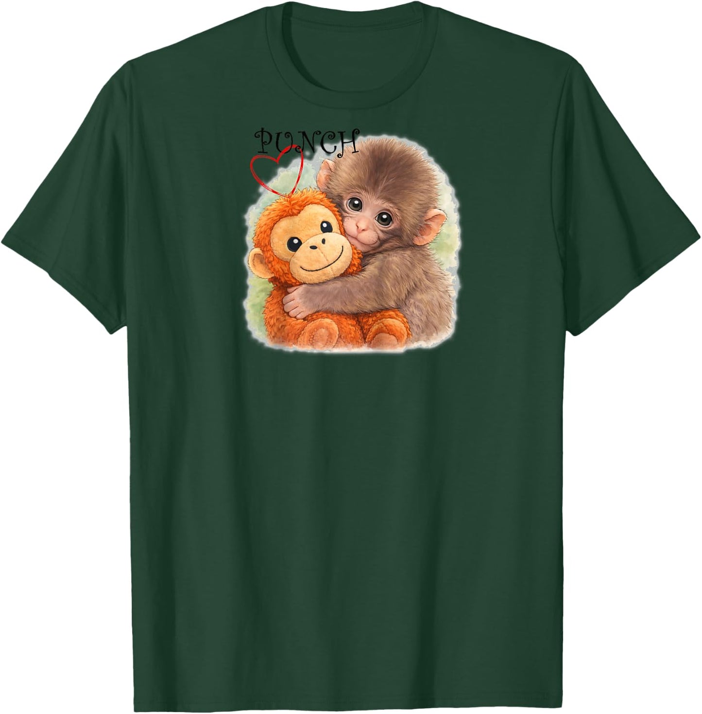 Punch Monkey Raglan Baseball T-Shirt - T-Shirt | Forest