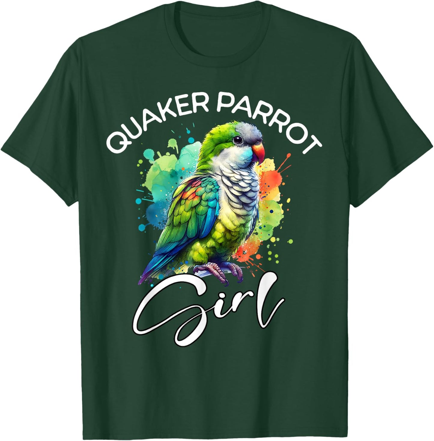 Quaker Parrot Girl Quaker Parrot T-Shirt - T-Shirt | Forest