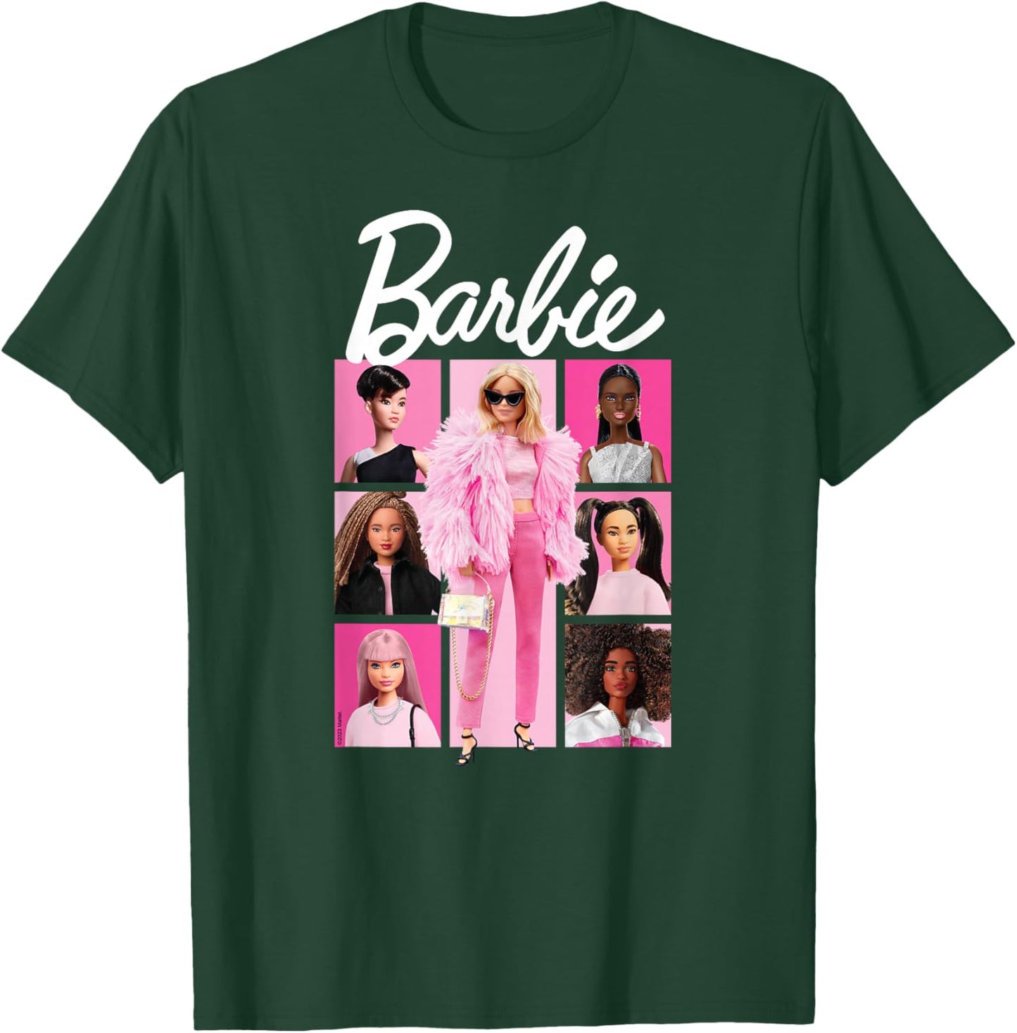 Barbie - Rosa Gitter T-Shirt - T-Shirt | Forest