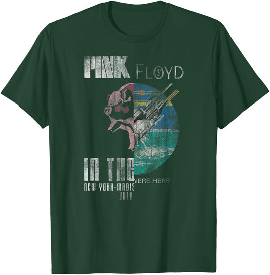 Pink Floyd Animals Wish You Were Here Splice Distressed Rock , Black, S T-Shirt - T-Shirt | Forest