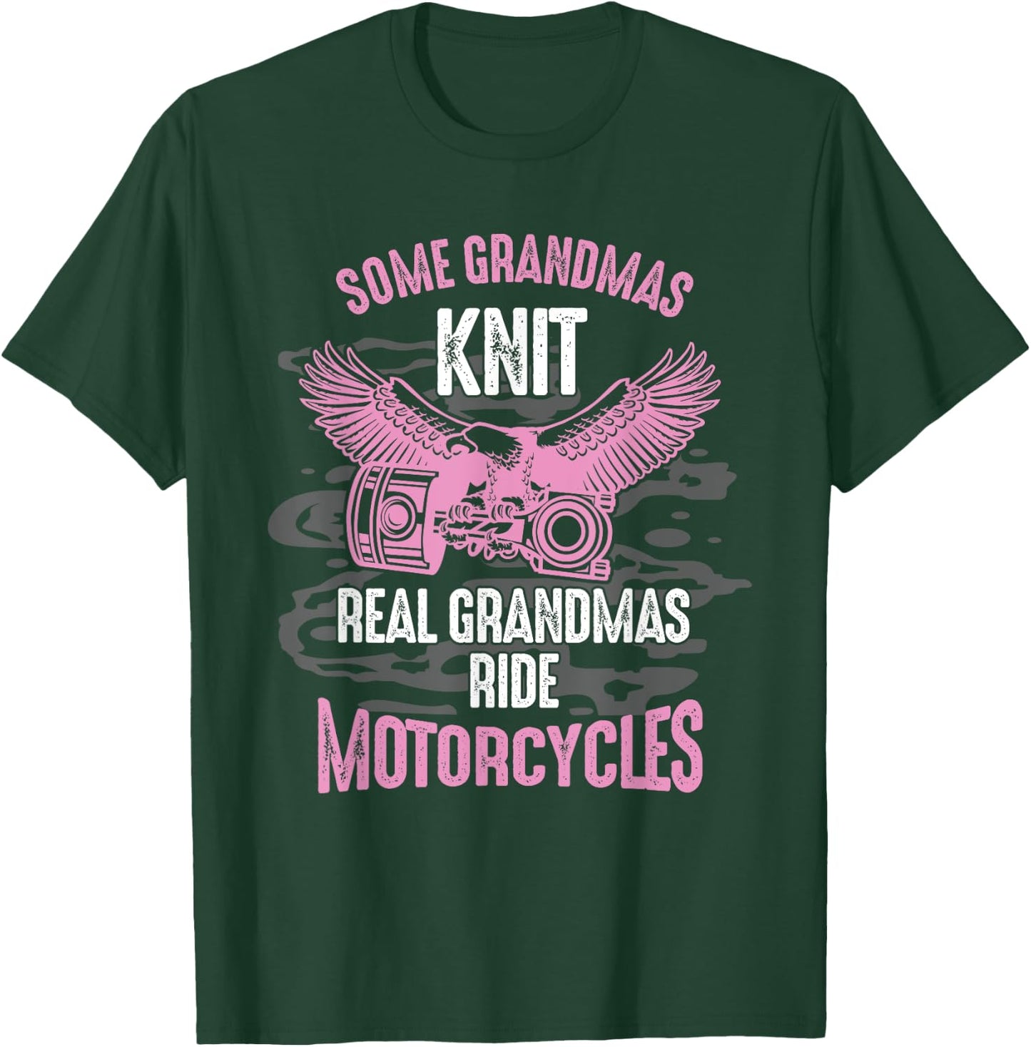 Motorcyclist, grandmother, motorist, cyclist, grandma T-Shirt - T-Shirt | Forest