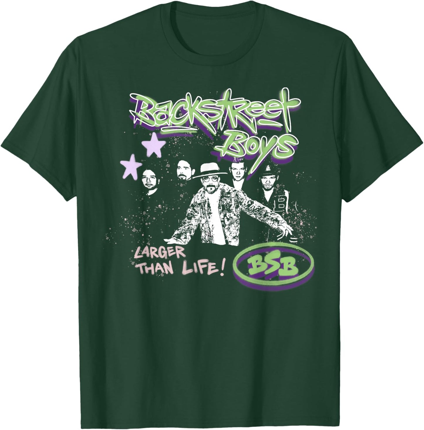 Backstreet Boys Graffiti Photo T-Shirt - T-Shirt | Forest