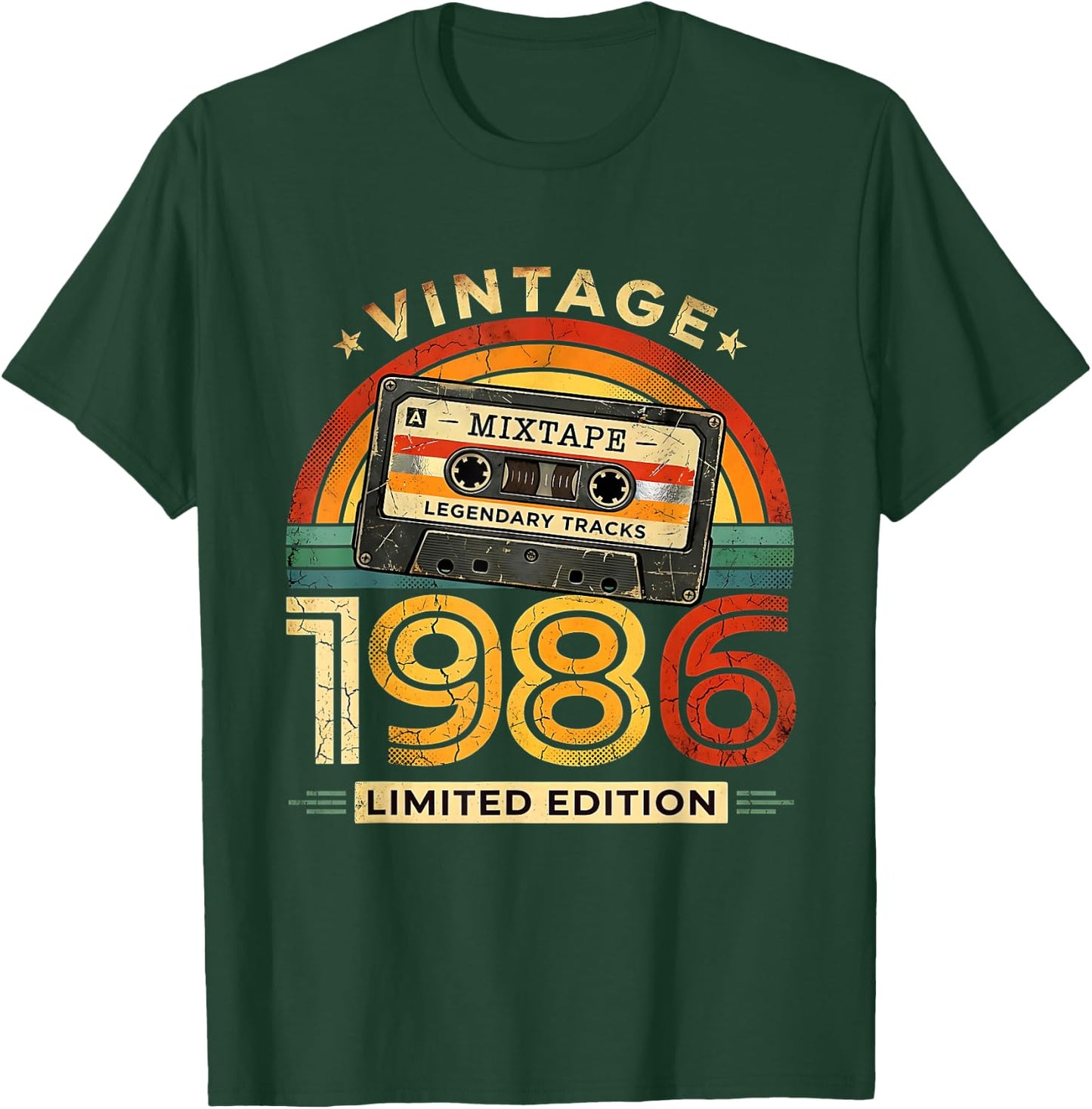 40 Geburtstag Mann Retro Vintage Limited Edition Deko lustig T-Shirt - T-Shirt | Forest