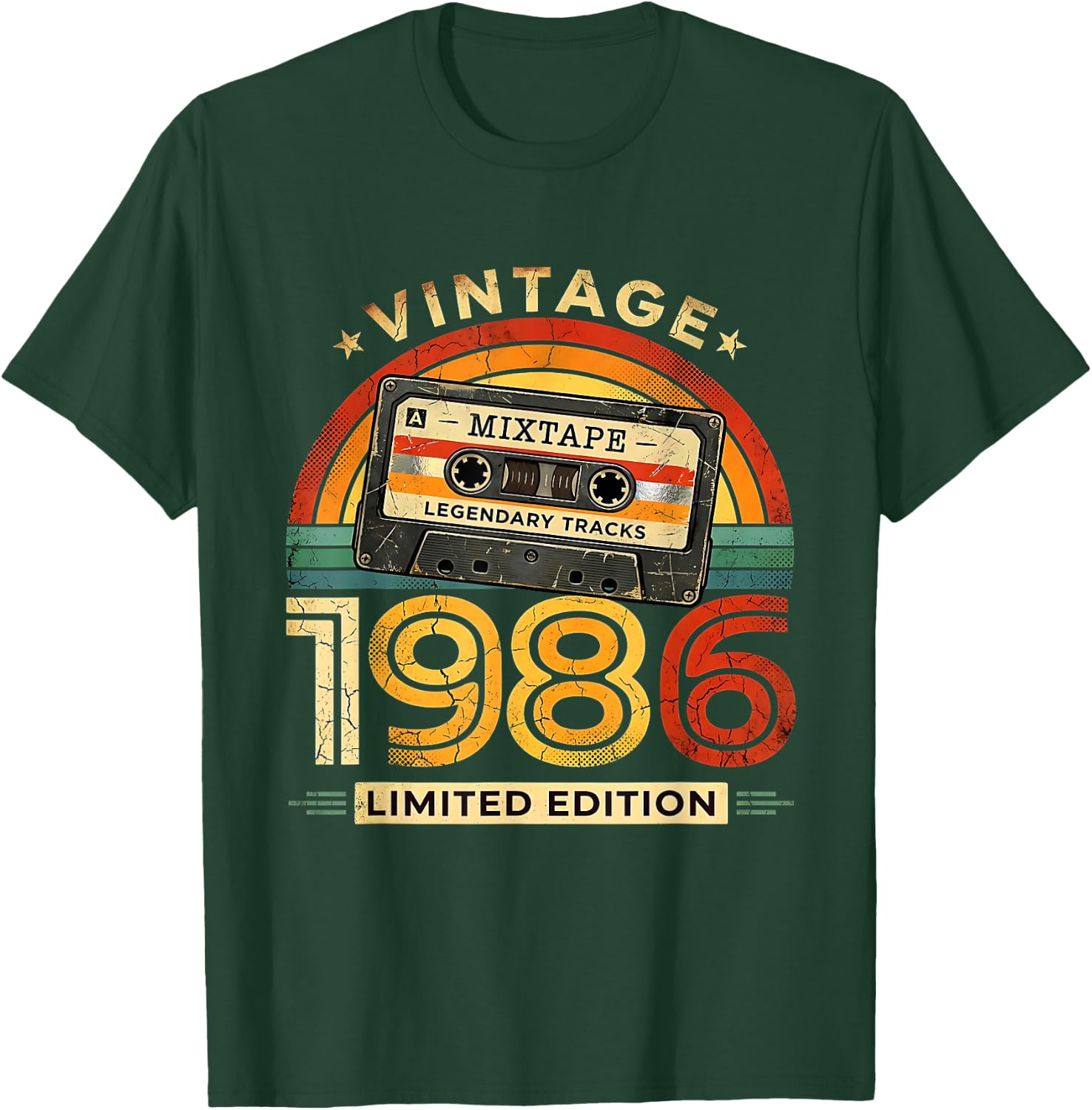 40 Geburtstag Mann Retro Vintage Limited Edition Deko lustig T-Shirt - T-Shirt | Forest
