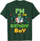 Im The Birthday Boy Video Gamer Dab Pixel Number Chicken T-Shirt - T-Shirt | Forest