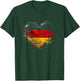 Deutschland Deutsche Flagge Herz T-Shirt - T-Shirt | Forest