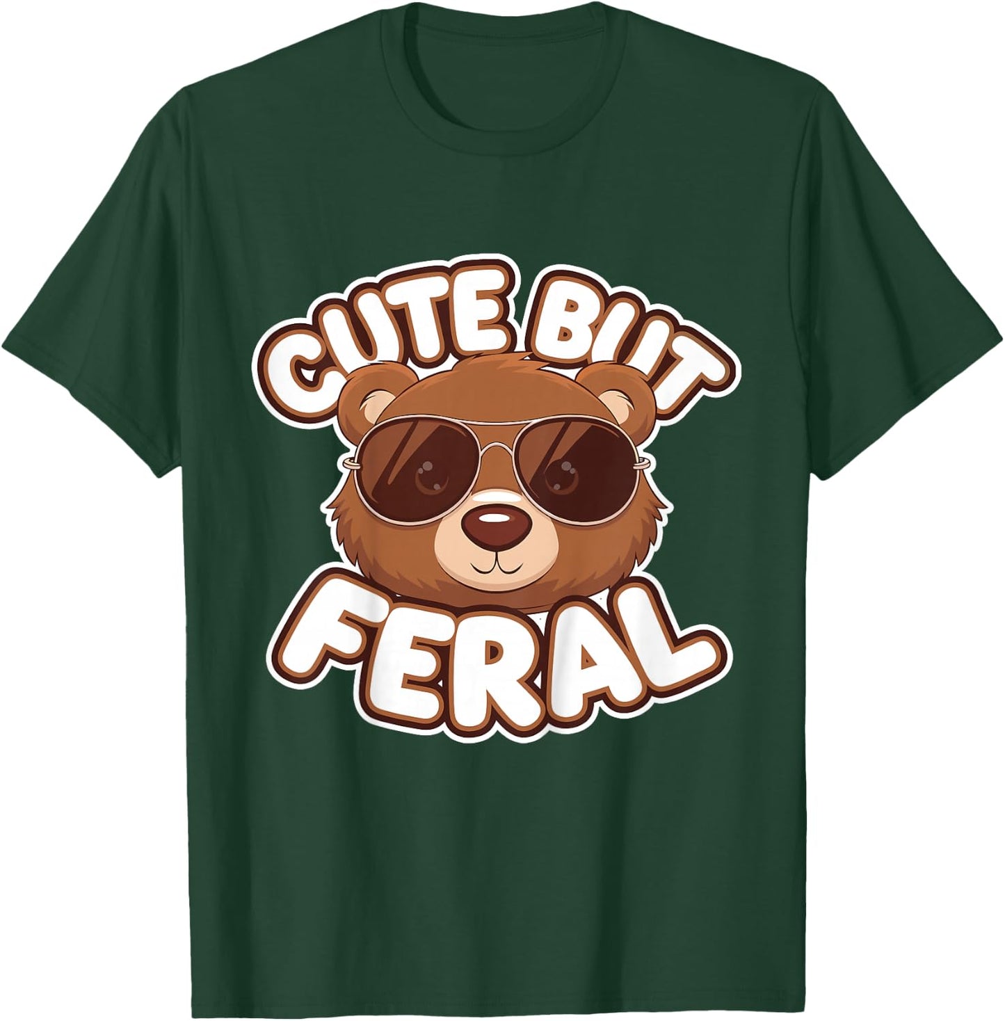 Cute Brown Bear Kids T-Shirt - T-Shirt | Forest