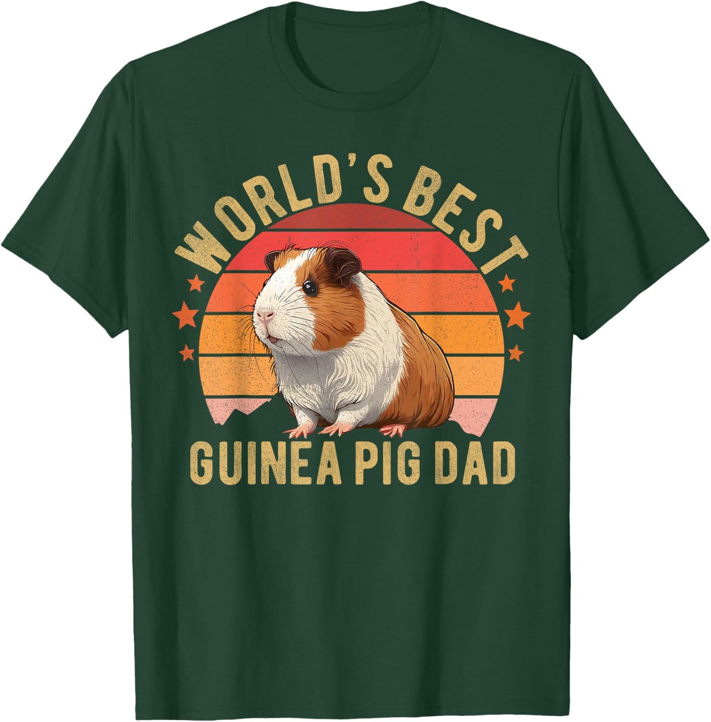 Guinea Pig Shirt Worlds Best Guinea Pig Dad Furry Potato T-Shirt - T-Shirt | Forest