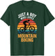 Boys Mountain Biking T-Shirt - T-Shirt | Forest