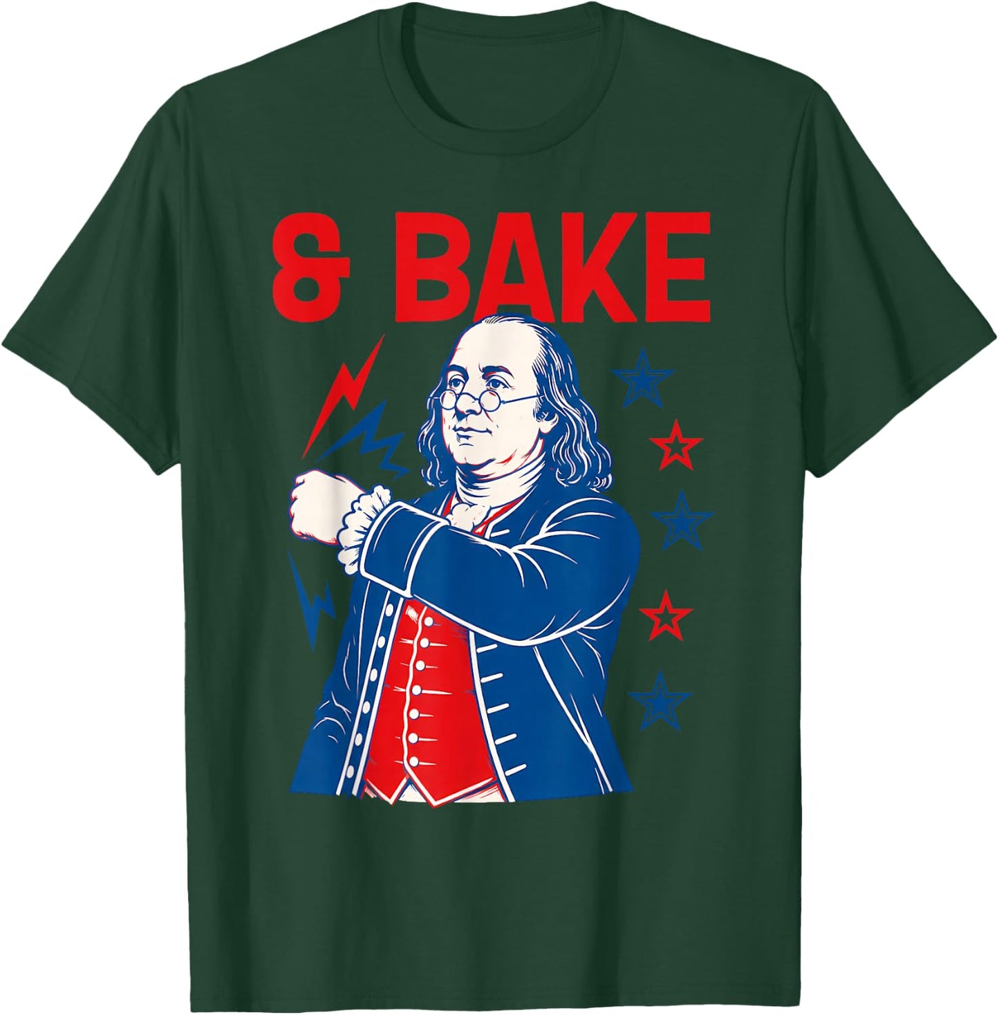 Funny Shake and Bake 4th of July Couple Matching T-Shirt - T-Shirt | Forest