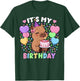 Capybara Birthday Shirt | It's My Birthday Capybara Girls T-Shirt - T-Shirt | Forest