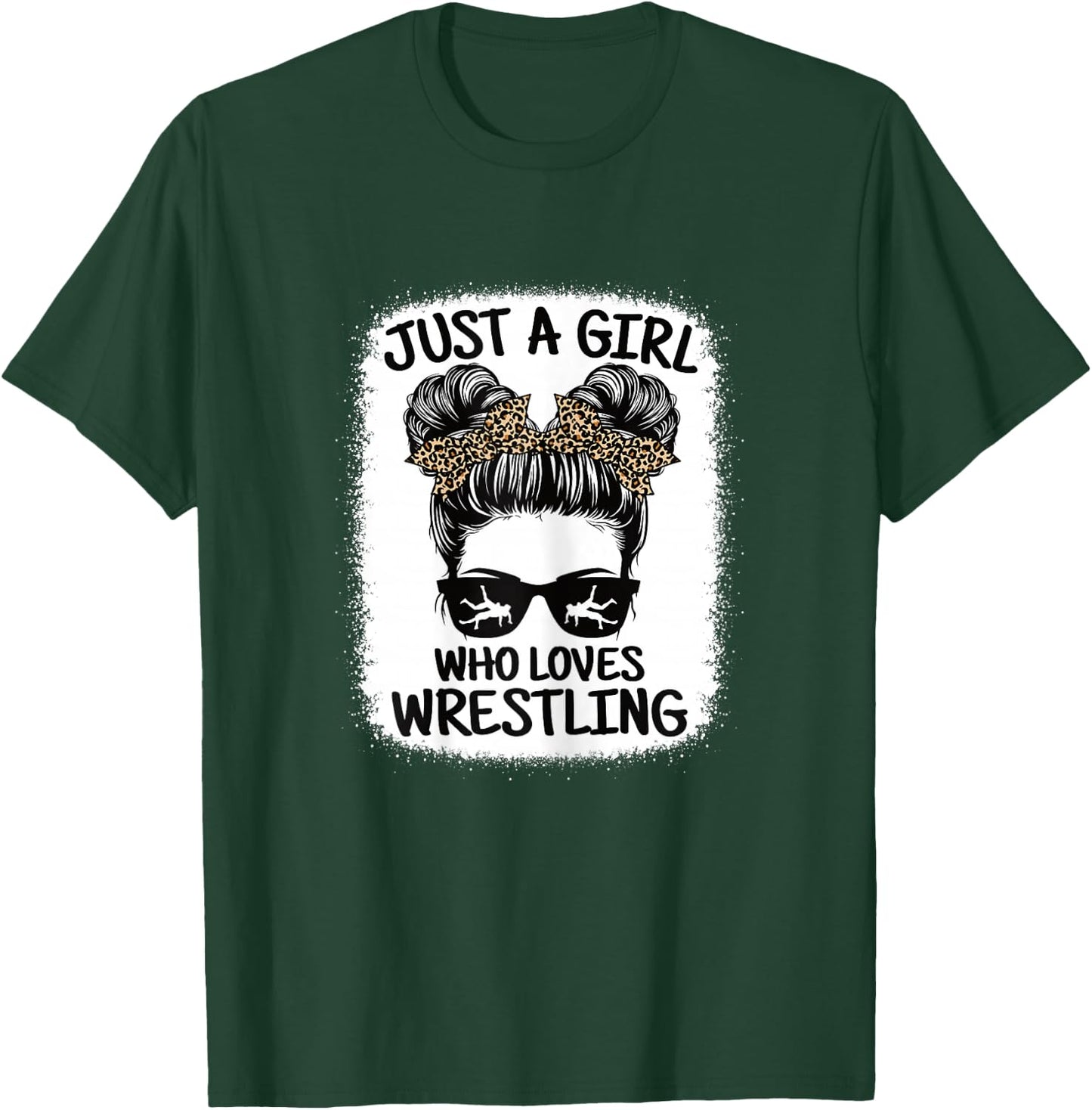 Just A Girl Who Loves Wrestling Funny Wrestle Lover Wrestler T-Shirt - T-Shirt | Forest