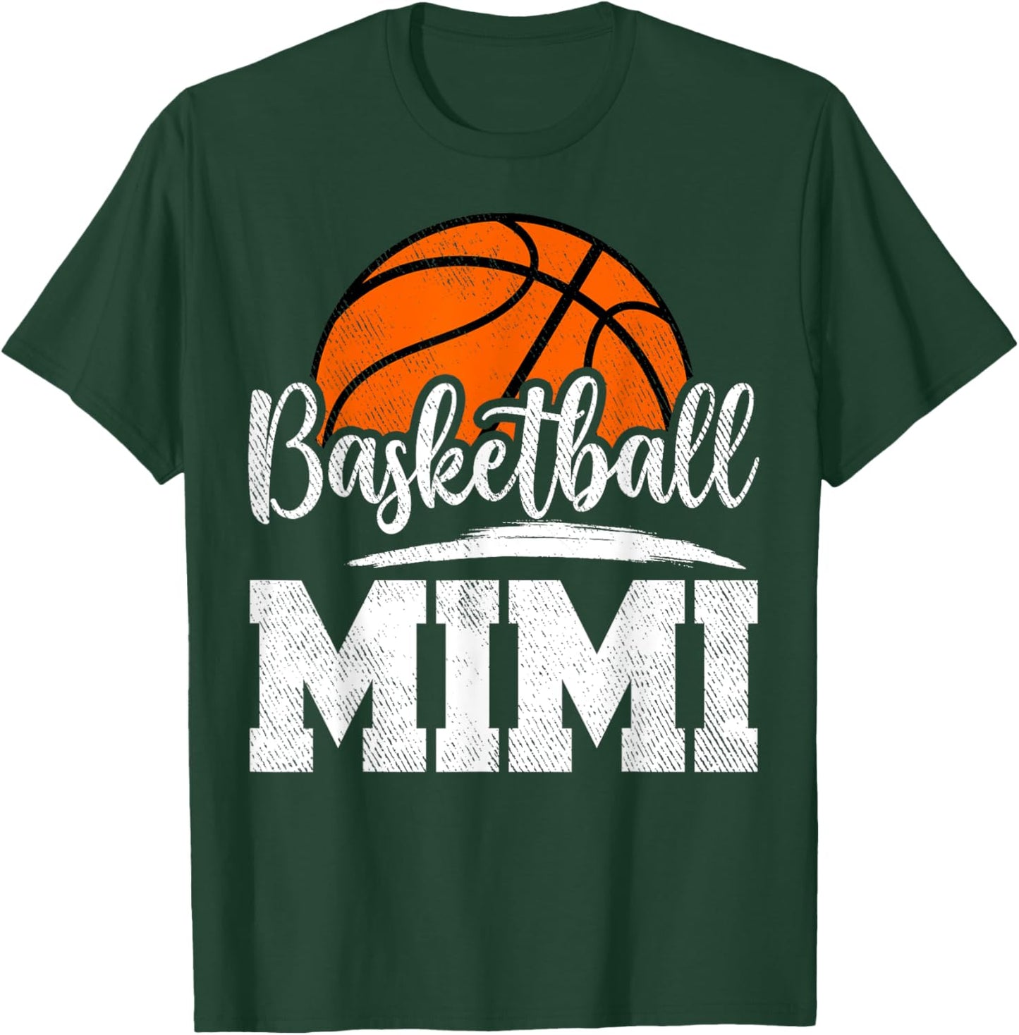 Basketball Mimi Basketball Player Game Day Mother's Day T-Shirt - T-Shirt | Forest