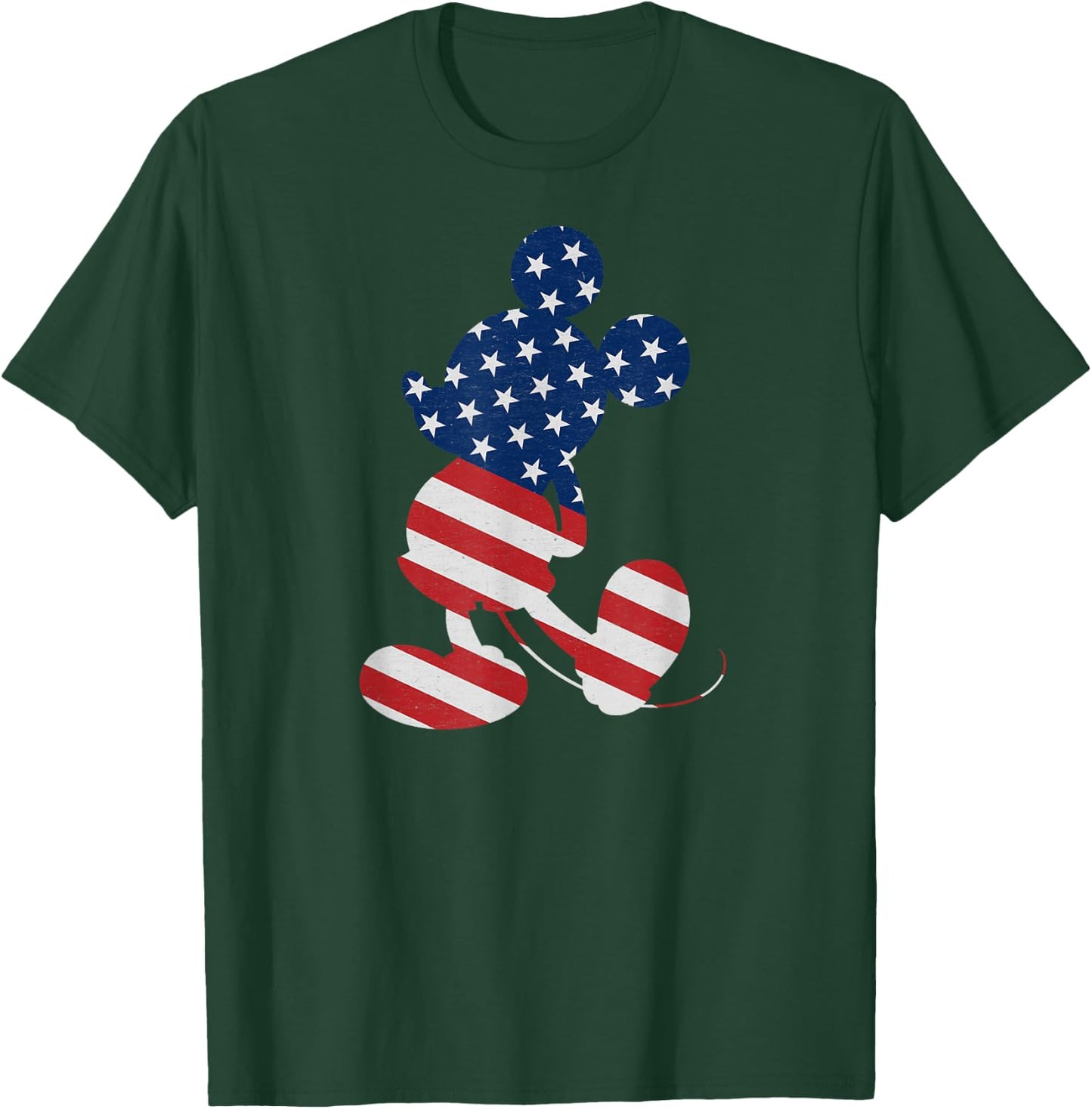 Disney Mickey Mouse American Flag USA T Shirt T-Shirt - T-Shirt | Forest