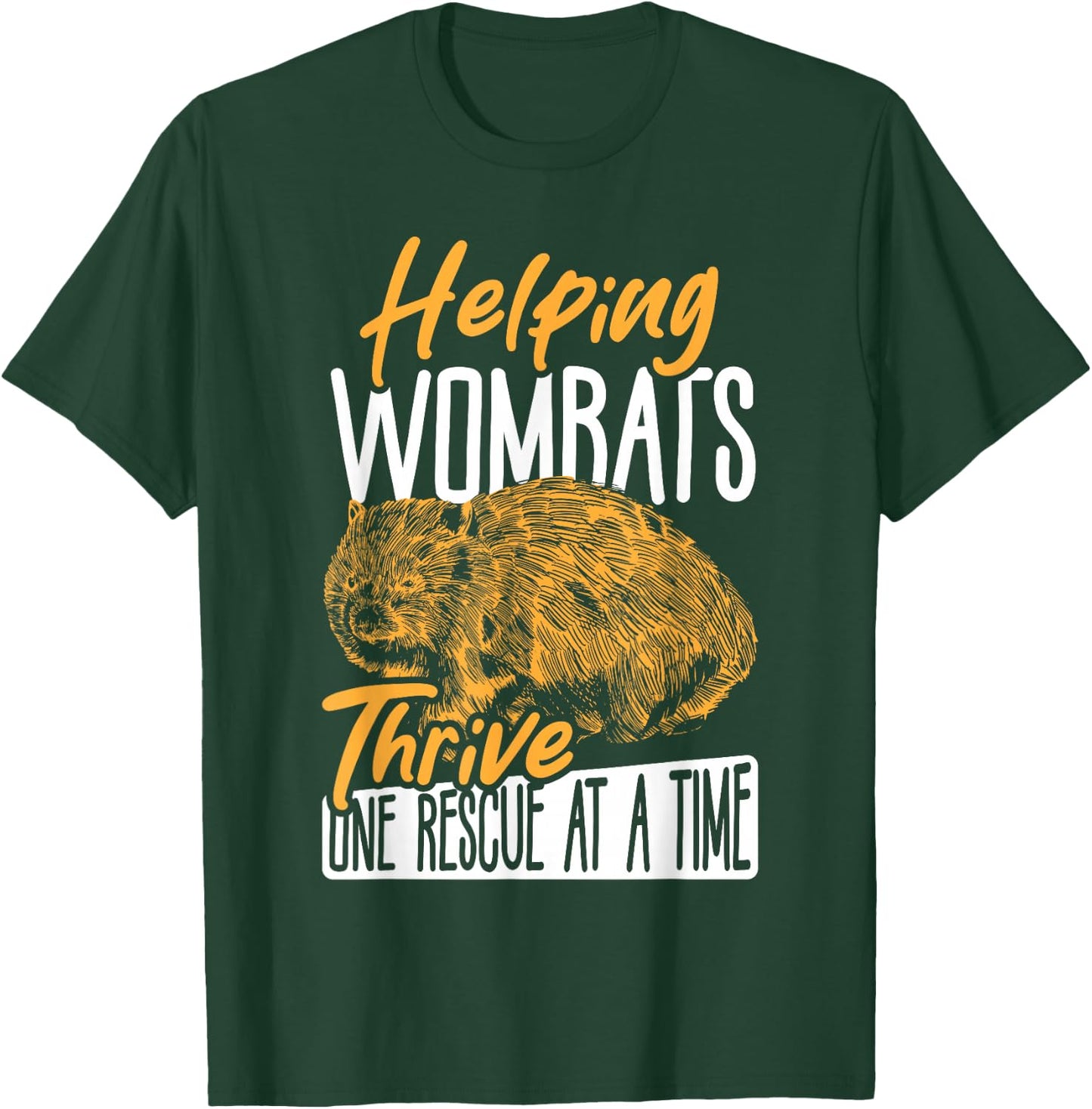 Helping Wombats Thrive, One Rescue at a Time Wombat Rescue T-Shirt - T-Shirt | Forest