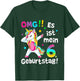 Kids OMG It's My 6th Birthday Girls Party Unicorn , black T-Shirt - T-Shirt | Forest