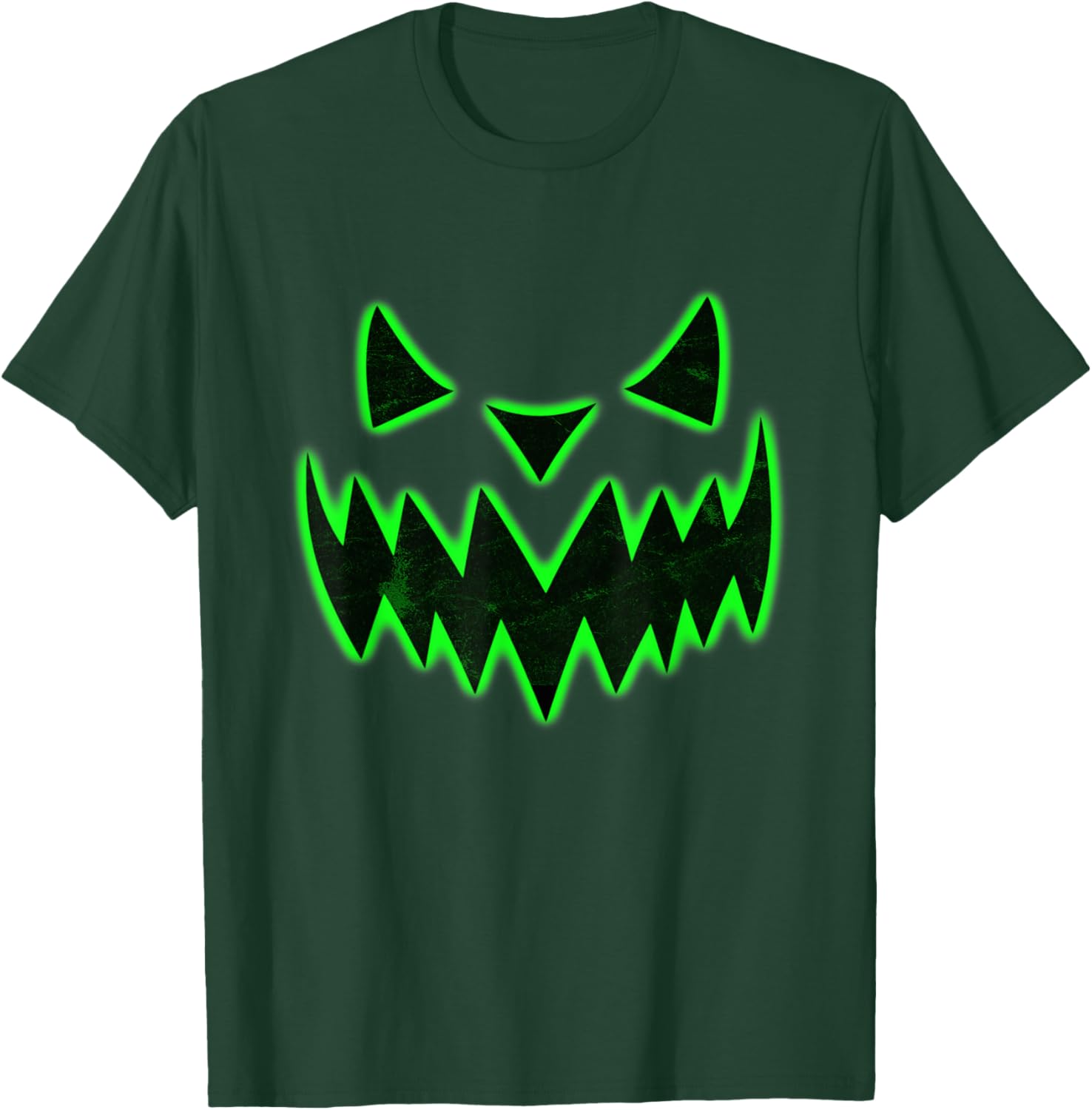 Scary green Pumpkin Halloween Halloween Costume T-Shirt - T-Shirt | Forest