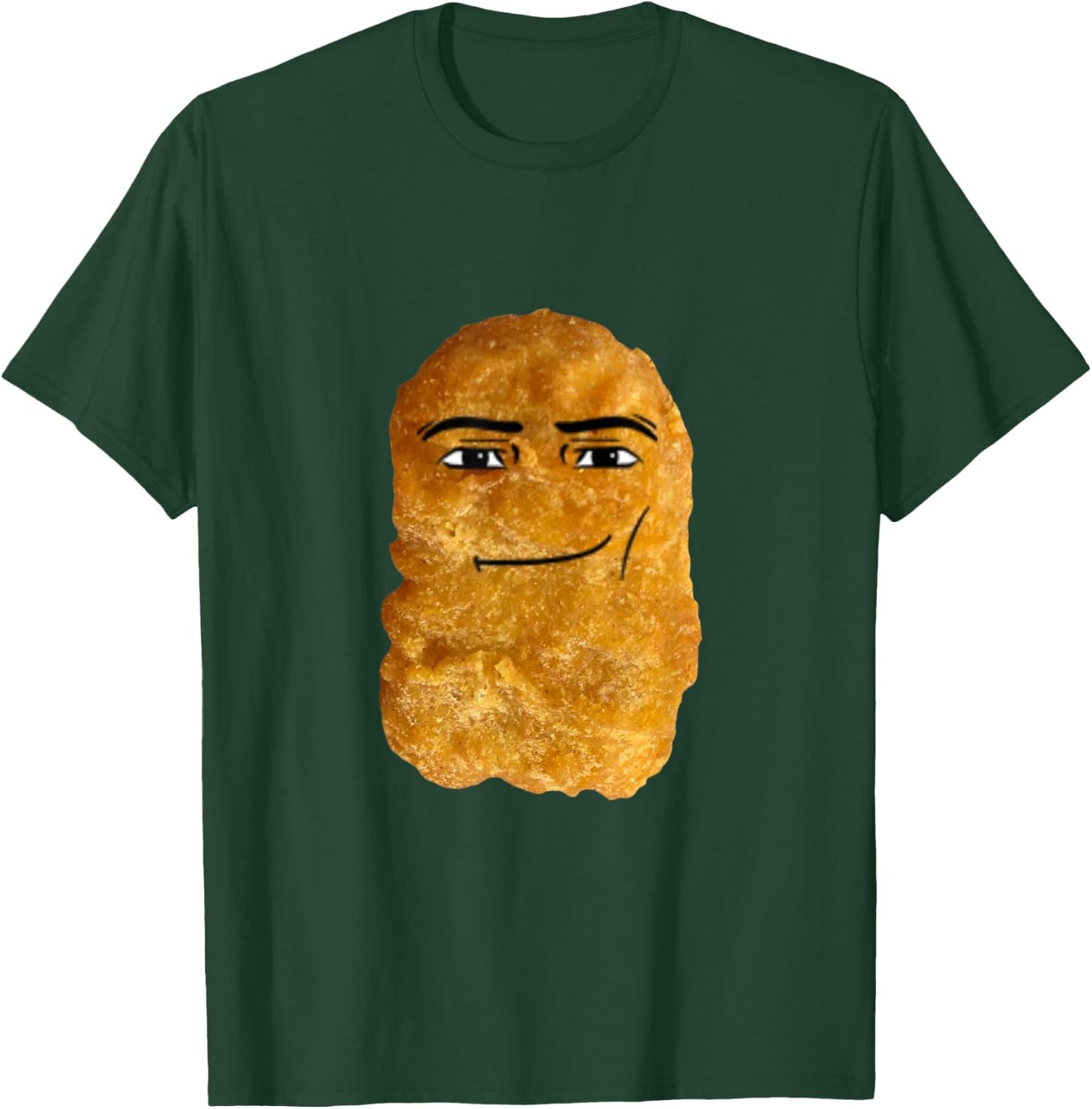 Chicken Nugget Man Face Cowboy Meme T-Shirt - T-Shirt | Forest