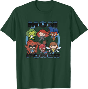 Marvel Avengers Mother's Day Mom Power Cartoon Chest Logo T-Shirt - T-Shirt | Forest