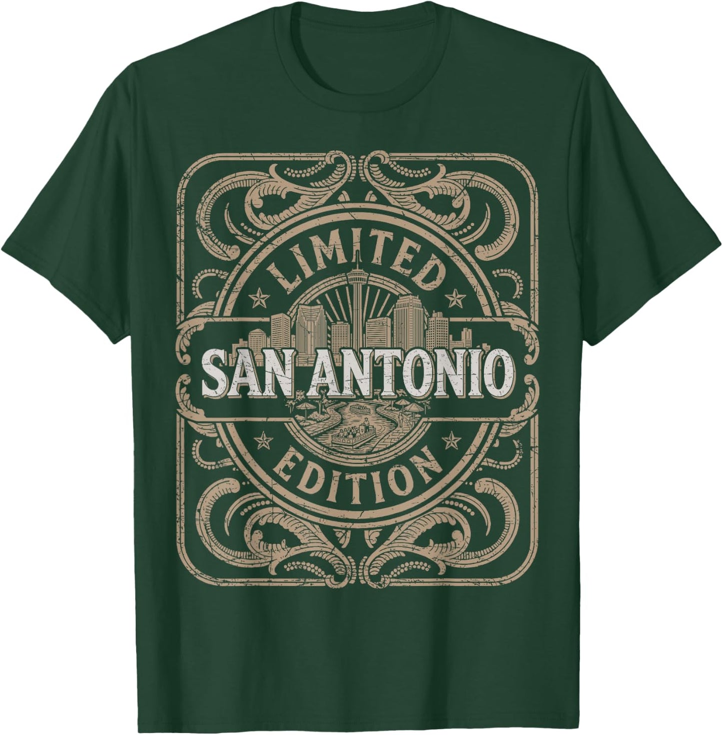San Antonio Vintage San Antonio Texas T-Shirt - T-Shirt | Forest