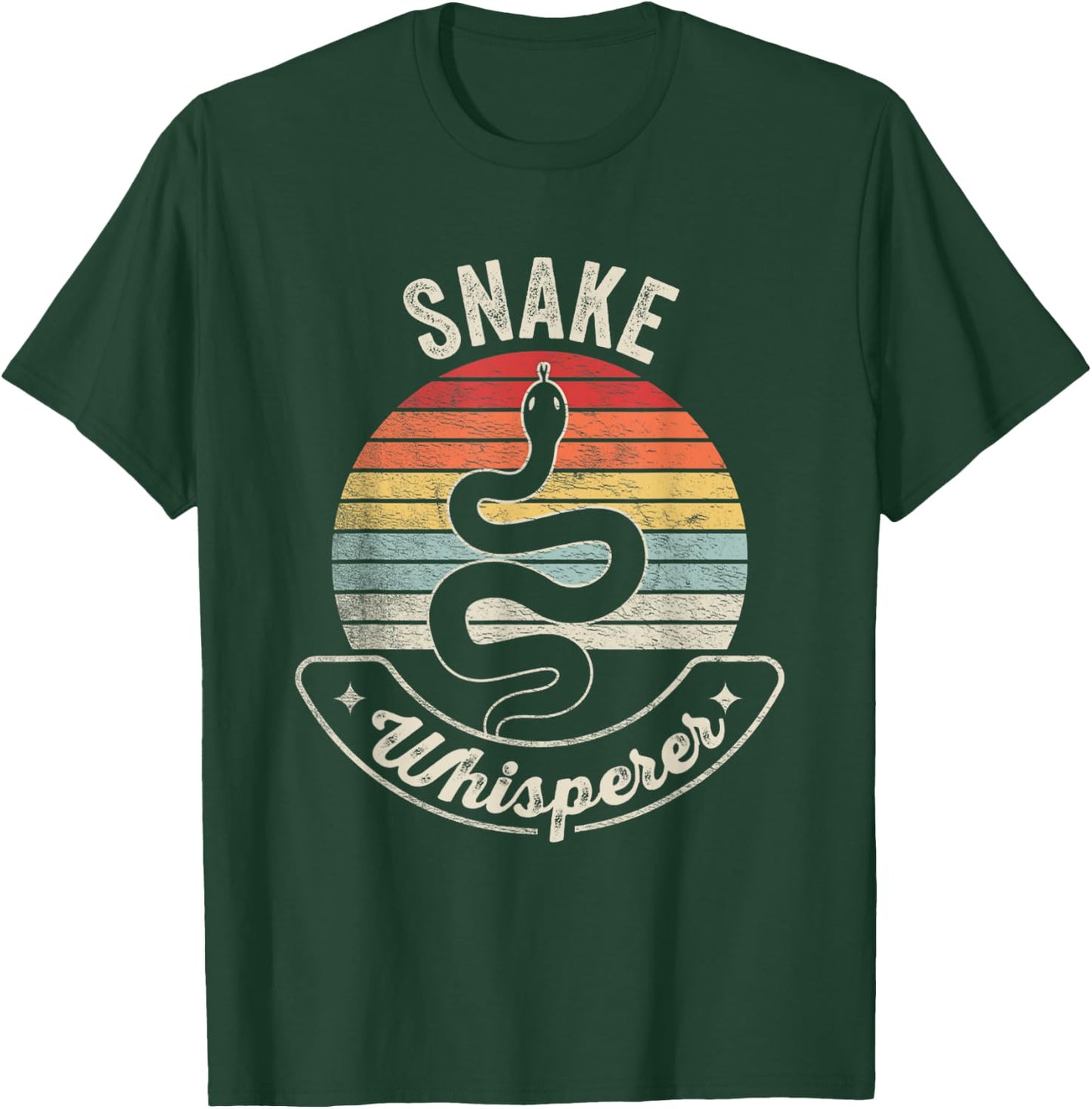 Retro Vintage Snake Whisperer Snake Lover Funny Snake T-Shirt - T-Shirt | Forest