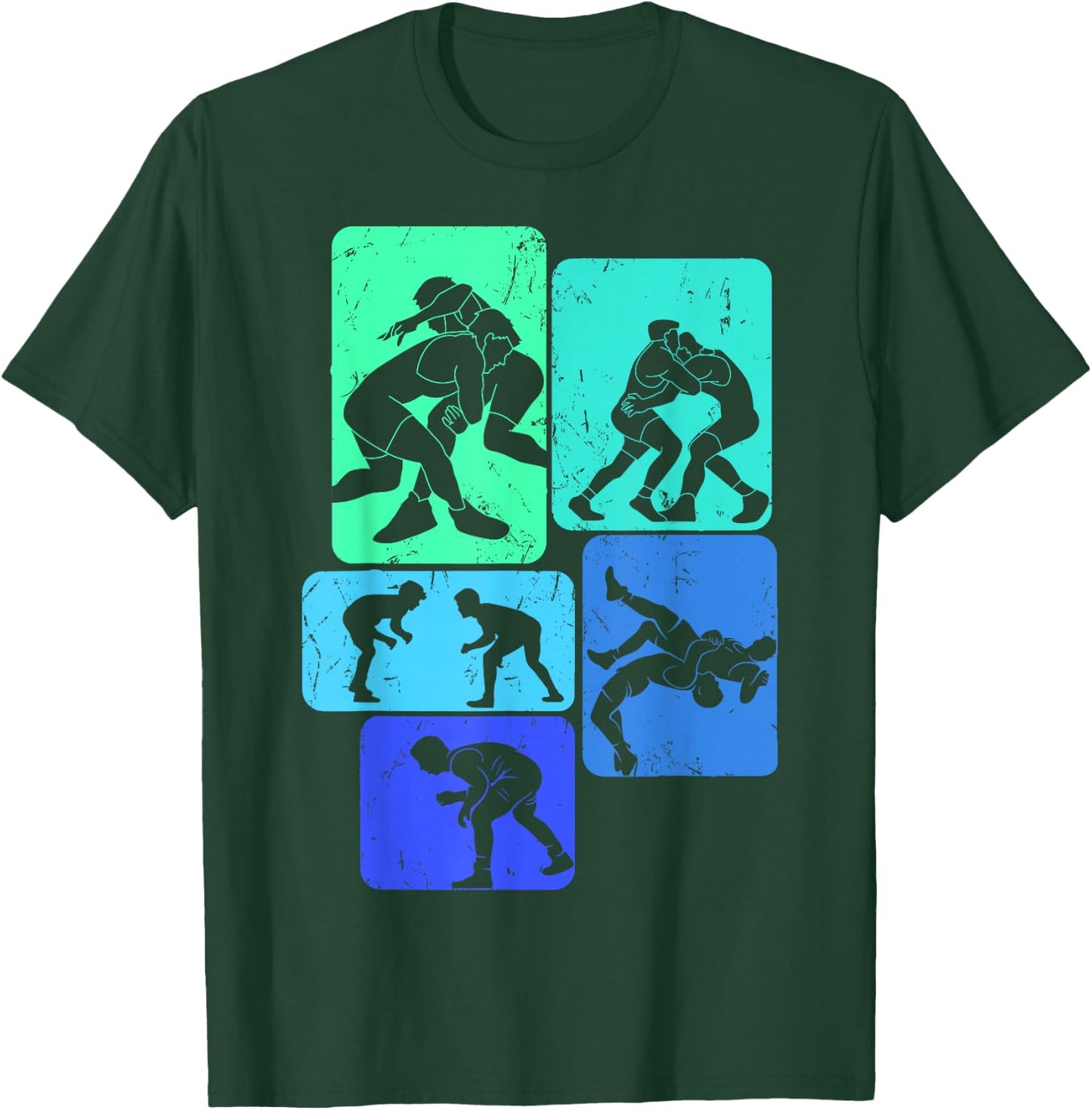 Wrestling Wrestling Child Man , Black, S T-Shirt - T-Shirt | Forest