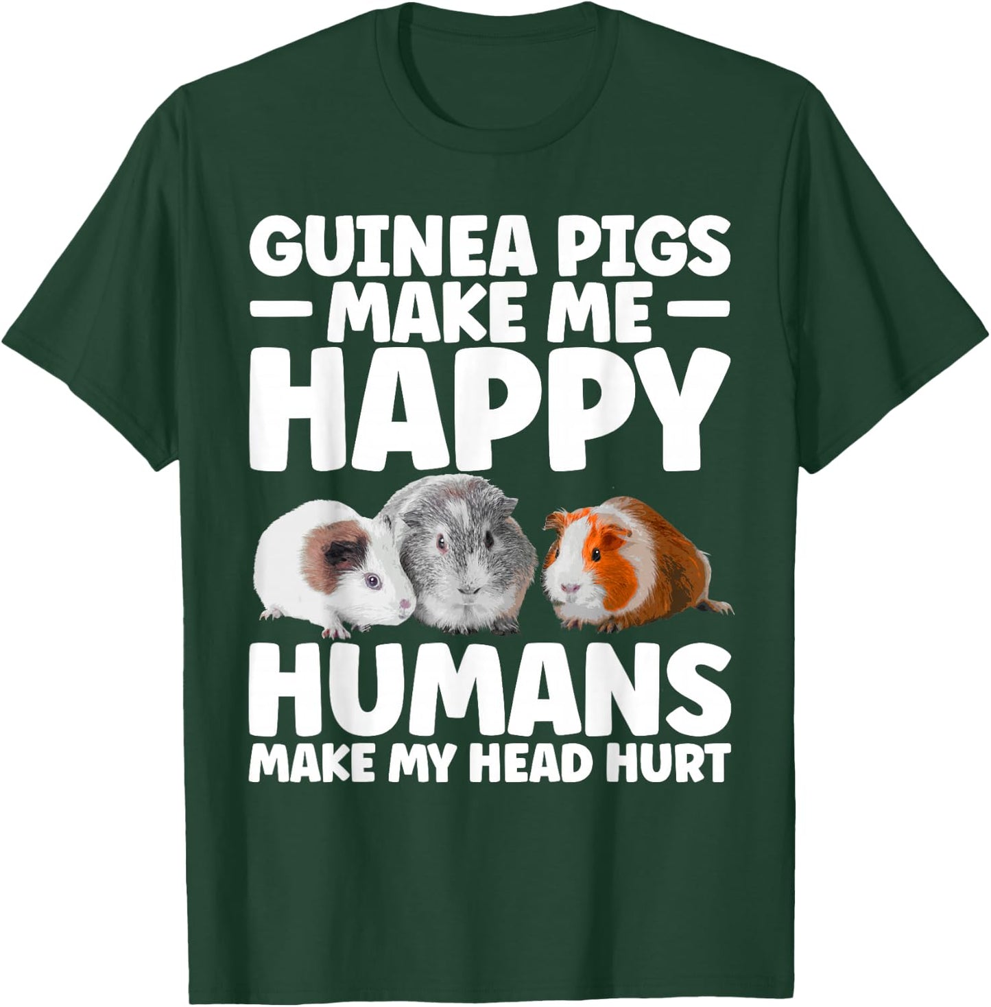 Funny Guinea Pig Clothes Men Women Rodent Guinea Pig Lover T-Shirt - T-Shirt | Forest