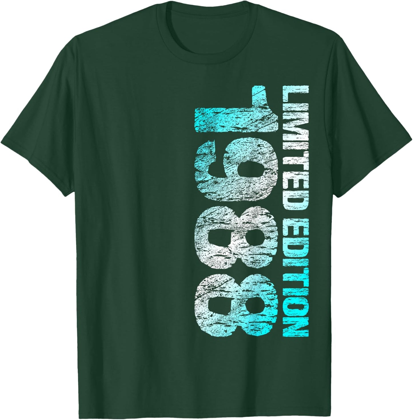 1988 Man Woman 35th Birthday Limited Edition 35 , black T-Shirt - T-Shirt | Forest