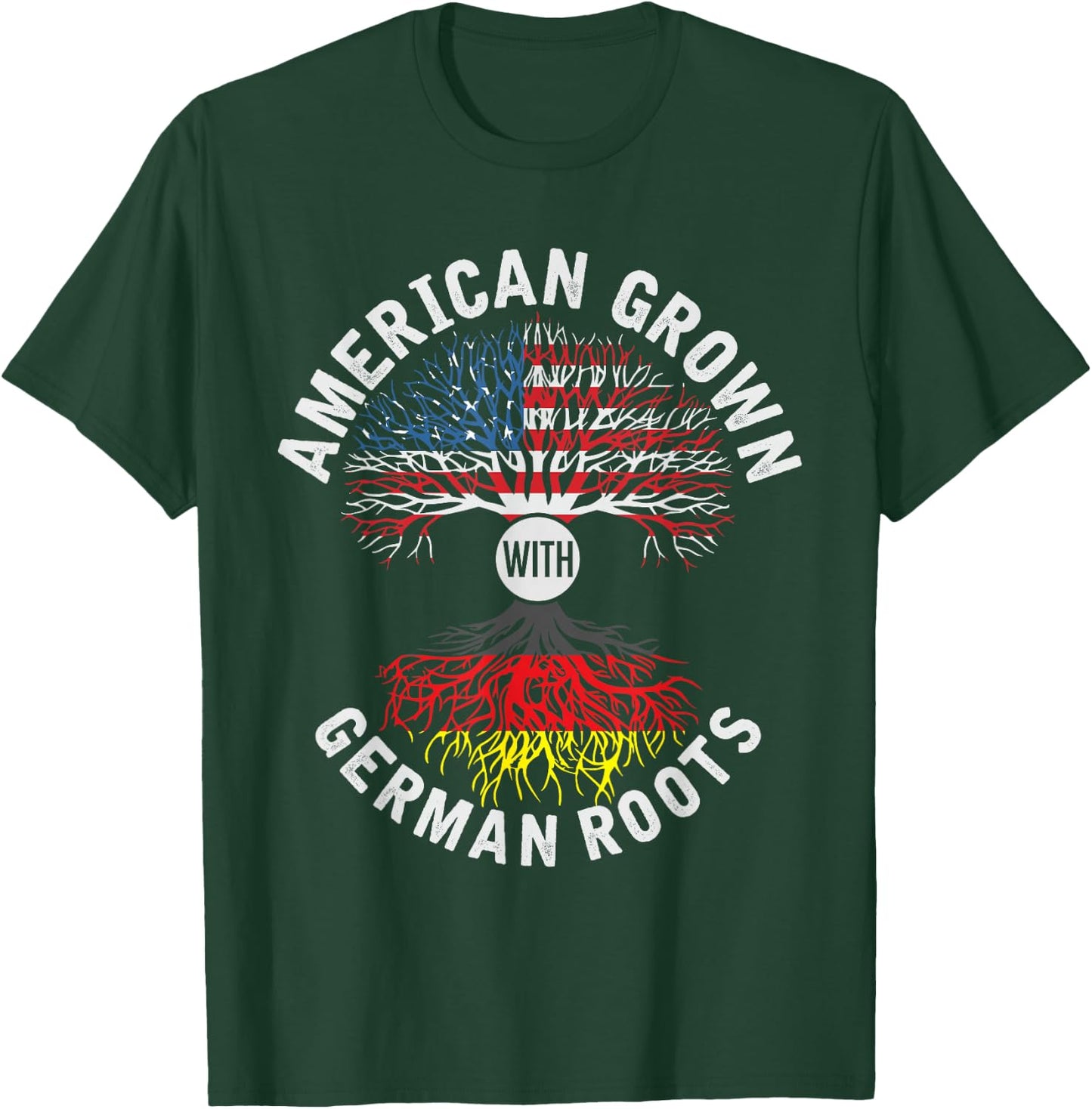 German American Shirt German Roots Gift T-Shirt - T-Shirt | Forest